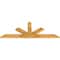 Ekena Millwork Saratoga Rough Sawn Timber Gable Bracket, Western Red Cedar, 60"W x 22"H x 2"D x 4"F, 9/12 Pitch GBW060X22X0204SAR00RWR - alternate 4